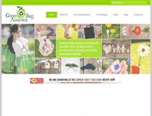Tablet Screenshot of greenbagamerica.com